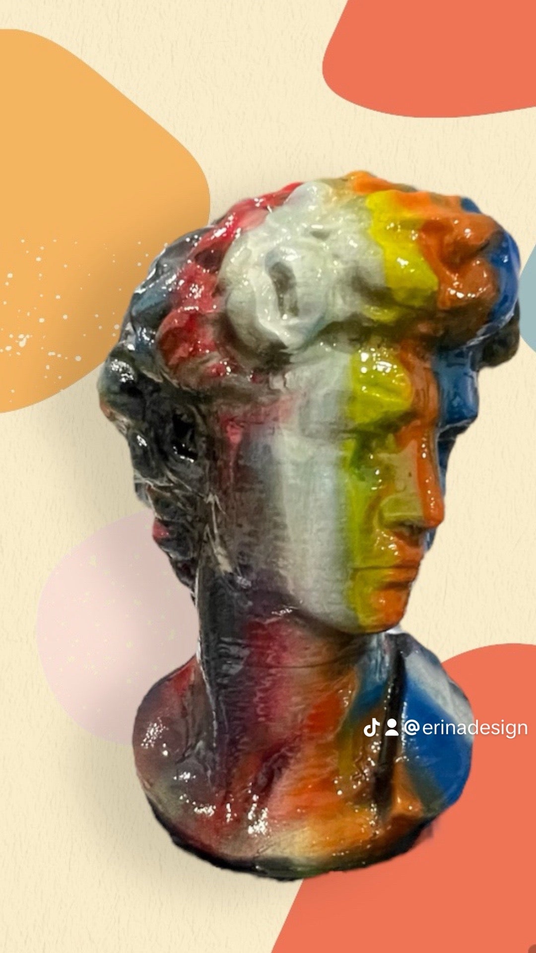 David Bust with custom color